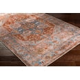 thumbnail image 5 of Mark&Day Washable Rugs, 5x7 St Johns Traditional Burnt Orange Area Rug, Pink Orange Blue Carpet for Living Room, Bedroom or Kitchen (5' x 7'6", Machine Washable), 5 of 10