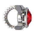 thumbnail image 2 of EeaseMX Anillo de dedo ovalado especial, de cuarzo, a la moda, para hombre y mujer (rojo), 2 of 7