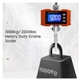 thumbnail image 3 of 1000kg/ 2204lbs Digital Hanging Scale Portable Heavy Duty Crane Scale LCD Backlight Industrial Hook Scales Unit Change ,Reliability, 3 of 7