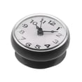thumbnail image 1 of Reloj de ducha de baño con ventosa, reloj de pared, espejo, superficie de succión, Negro, 1 of 7