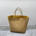 thumbnail image 3 of Bolso de mano informal de gran capacidad para mujer, bolso de mano de diseñador de lujo, bolso de mano, novedad 2023, en ante sintético, estilo vintage, con bolsillo interior para el hombro, 3 of 5