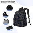 thumbnail image 3 of Disketp Copper-Gold Gloss Outline Rose Mochila Ligera Clásica con Múltiples Bolsillos, Mochila Casual para Hombre y Mujer, Ideal para Escuela, Trabajo y Viajes, 3 of 6