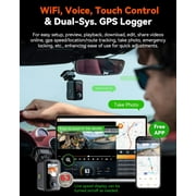 Vantrue E360 ACE 5.2K 360° Panoramic WiFi Dash Cam, Handheld Action Camera