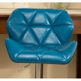 thumbnail image 2 of Glasgow Contemporary Tufted Adjustable Height Hidraulic Bar Stools, Set of 2, BLUE, 2 of 10