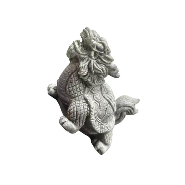 Ruiboury Sandstone Statue Sandstone Tea Pet Car Dashboard Tabletop Style for C Office Style D