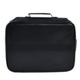 thumbnail image 1 of Bolsa para documentos ignífuga, organizador portátil de archivos, caja de almacenamiento de gran capacidad con cerradura, color negro, 1 of 14
