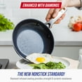 thumbnail image 2 of Blue Diamond 8″ Ceramic Nonstick Fry Pan with Spatula, Dishwasher Safe, Oven Safe, Metal Utensil Safe​, 2 of 7