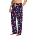 thumbnail image 6 of Susaid Peacock Feathers3 Print Mens Pajama Pants Set Sleep & Lounge Pants, PJ Bottoms with Pockets and Button Fly-3X-Large, 6 of 6