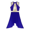 thumbnail image 3 of iiniim Robe de Danse Lyrique Brillante pour Femmes, Robe de Performance de Danse Ballet Moderne Contemporaine Bleu Royal G, 3 of 5