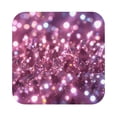 thumbnail image 4 of Glitter Sparkles Shimmer Set of 6 Faux Leather 4 Inch Coasters Drinks Tabletop Home Dinning Square, 4 of 6