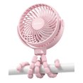 thumbnail image 1 of Ventilador de cochecito Coohea - Batería con clip, recargable por USB, color rosa, 1 of 7