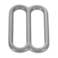 thumbnail image 2 of 20114 Nickel Matte, Double Loop, Solid Brass-LL, 1-3/4", 2 of 10