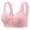 01 Hot Pink, variant on Krdevn Women's Plus Size Front-Closure Wireless Bra Wide Strap Comfort Support Everyday Bra,40