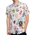 thumbnail image 4 of High Quality Hawaiian Shirts for Men Short Sleeve Aloha Beach Shirt Floral Summer Casual Button Down Shirts Blouses MW7R2F, 4 of 7