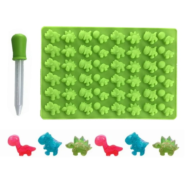 Moldes de silicona de dinosaurio para hornear, molde de silicona de dinosaurio para pastel, molde de gomitas de dinosaurio, moldes pequeños de gomitas de dinosaurio probados profesionalmente