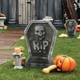 1PCS Foam RIP Yard Decorations Soft Rug Jokes Carnival Wooden Cart