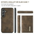 thumbnail image 2 of Allytech 2 in 1 Detachable Wallet Case for Samsung Galaxy S24 with Cash Pocket & Cash Slots, [Full Body Protection] [Magnetic Clasp] Luxury PU Leather Shockproof Slim Kickstand Case - Coffee, 2 of 9