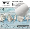thumbnail image 2 of Inspirational Wall Art Blue Ocean Seashell Canvas God Says You are Picture Bible Verses Wall Decor Seashell Bathroom Decor Sea Turtle Starfish Painting Decor For Bathroom Bedroom Office 16x20 Inch, 2 of 5