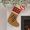 Red and Black/Natural, variant on Effete Feline Claw Marks Scratch Christmas Stocking