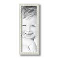 thumbnail image 2 of ArtToFrames 5" x 14" White Square Star Emboss Picture Frame, 5x14 inch White Wood Poster Frame (WOM-5125),  Pack, 2 of 7