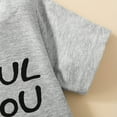 thumbnail image 4 of TAIAOJING Toddler Baby Boy Summer Clothes Kids Unisex Spring Letter Print Cotton Shorts Sleeve Tshirt Tops Shorts Outfits Clothes 2-3 Years, 4 of 7