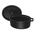 thumbnail image 4 of Staub Cast Iron 5.75-qt Coq au Vin Cocotte - Matte Black, 4 of 6