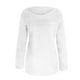 thumbnail image 3 of Pntutb Mujeres Moda O-cuello Suelto Felpa Color sólido Mangas largas Suéter Camiseta tops Pntutb Pntutb-1435, 3 of 4