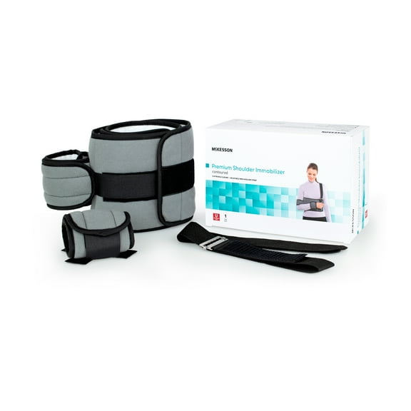 McKesson Shoulder Immobilizer, One-Size Fits Most, Low-Profile Design, 1 Ct