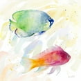 thumbnail image 2 of Loreth, Lanie 12x12 White Modern Wood Framed Museum Art Print Titled - Tropical Fish Square III, 2 of 4