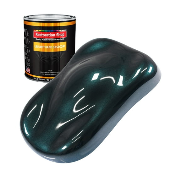 Dark Turquoise Metallic 1 Quart URETHANE BASECOAT Car Auto Body Paint