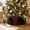 Green, variant on Christmas Tree Collar,23.62" Velvet Christmas Tree Ring Xmas Trees Skirt with Bow for Artificial Trees Base Stand Cover Xmas Trees Decorations(Red)