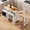 White, variant on Yuanmin Kitchen Islands with Extendable Dining Table, 81.7" Mobile Kitchen Storage Islands, Rolling Kitchen Cart with Trash Cabinet, Power Outlet, Spice Rack & Towel Rack, Green