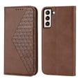 thumbnail image 2 of Case for Samsung Galaxy S23, Magnetic Matte Premium PU Leather Stand Flip Cover with Card Slots and Wallet, Shockproof and Full Body Protection Compatible with Galaxy S23 - Brown, 2 of 9