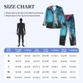 thumbnail image 4 of Naloa Fantasy Mushrooms Men’s Pajamas Set - Long Sleeve Button Down Sleep Shirt and Pajama Bottoms Sleepwear Set-XX-Large, 4 of 7
