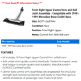 thumbnail image 2 of Front Right Upper Control Arm and Ball Joint Assembly - Compatible with 1998 - 1999 Mercedes-Benz CL600 Base, 2 of 2