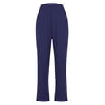 thumbnail image 5 of Audhol Yoga Pants Women Women's Yoga Pants Lightweight Comfort Solid Color Soft Casual Pajamas Leggings Womens Yoga Pants with Pockets Navy XL, 5 of 6