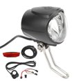 thumbnail image 4 of Front Rear Warning Lights Kit, Skid Resistance Electric Bike Headlight Tail Light Sets Double Switch 4 LED Beads ABS Material  For Cycling, 4 of 8