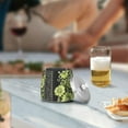 thumbnail image 5 of Yayeee Ashtray with Lid for Cigarette Smokeless Stainless Steel Home Ash Holder, Green Flowers, 5 of 7