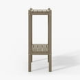 thumbnail image 3 of WestinTrends 36" Outdoor Adirondack HDPE 2-Tier Patio Side Table, Weathered Wood, 3 of 14