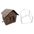 thumbnail image 2 of Refugio para gatos callejeros, casa para mascotas al aire libre, impermeable, Oxford, cueva para gatitos, cama desmontable para mascotas, nido para ga 50cmx42cmx47cm, 2 of 8