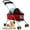 Red, variant on YRLLENSDAN Folding Dog Stroller, Lightweight Pet Stroller Cat Stroller Jogging Travel Carrier 4 Wheel Waterproof Puppy Stroller Animal Stroller for Medium Small Dogs