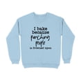 thumbnail image 5 of I Bake Because Punching People Is Frowned Upon Sweatshirt (Navy, 5XL), 5 of 14