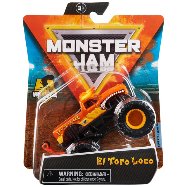 Toy Monster Truck Monster Jam El Toro Loco 1:64 fundido a presión