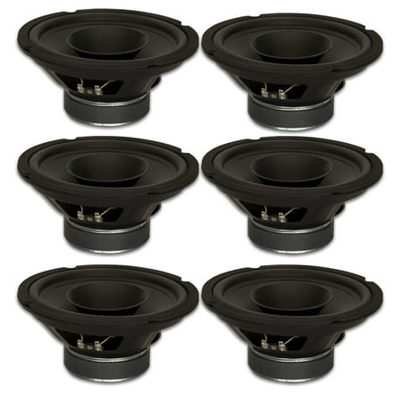 6 Goldwood Sound GW-8003/8 Full Range 8 Woofers with Whizzers 260 Watt each 8ohm Speakers