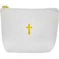 thumbnail image 1 of Venerare Pochette de Chapelet en Cuir Italien Véritable (Blanc), 1 of 3