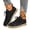 Black, variant on Mfakffe Business Casual Shoes Women Breathable Slip on Flats Versatile Sneakers White 8 Wide(EU:40)