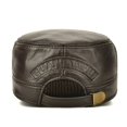 thumbnail image 4 of Men's Flat Cap Fashion Warm Ear Protectors Genuine Leather Hat Adjustable Size Brands Cowhide Mi-litary Hats Winter ,Fashion, 4 of 6