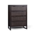 thumbnail image 2 of Teamson Home Hatteras Modern 4-Drawer Dresser with Natural Rattan Inlay Panels, Solid Pine Wood Frame and Acacia Veneer, 2 of 12