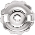thumbnail image 2 of Rhodium Plated Sterling Silver 5.5mm Screw Back for Stud Earring .041" Threaded Post (1 Piece) Will Not Tarnish, 2 of 3