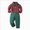 A07-Watermelon Red, variant on 6-12 Months Toddler Boys Kids Suit Set 2Pcs Formal Dress Clothes Long Sleeve T Shirt Tops Vest Coat Pants Child 9 12 18 24 Months 2T 3T 4T 5T 6T 7T 8T Kids Boys Winter Outfits,Khaki